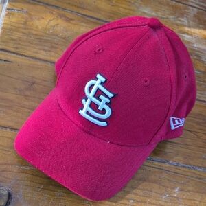 New Era Cardinal Red Cap with White Logo
